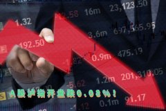 早评：A股三大股指开盘分(fēn)化走势，泸指跌0.08%！