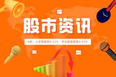 A股：上证指数跌0.22%，创业板指数跌0.04%